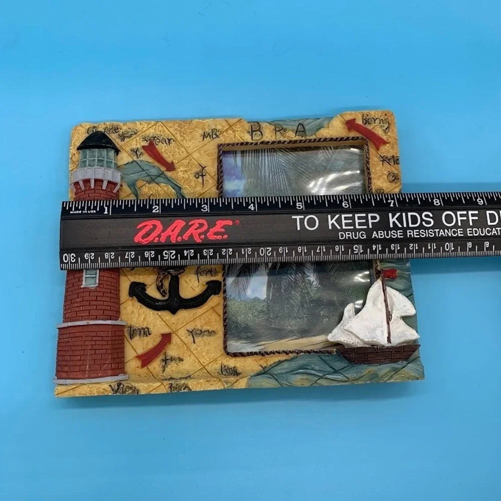 3D Nautical Theme Picture Frame Travel Lighthouse Anchor Ship
